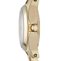 Marc Jacobs Henry Dinky Gold Dial Gold Steel Strap Watch for Women - MBM3199