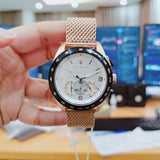  Shop Authentic Maserati Traguardo 45mm Chronograph Rose Gold Mesh Strap White Dial Watch For Men - R8873612011 - Luxxuri