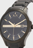  Shop Authentic Armani Exchange Hampton Chronograph Black Dial Black Steel Strap Watch For Men - AX2150 - Luxxuri