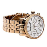  Shop Authentic Michael Kors Damen White Dial Rose Gold Steel Strap Watch for Women - MK5026 - Luxxuri