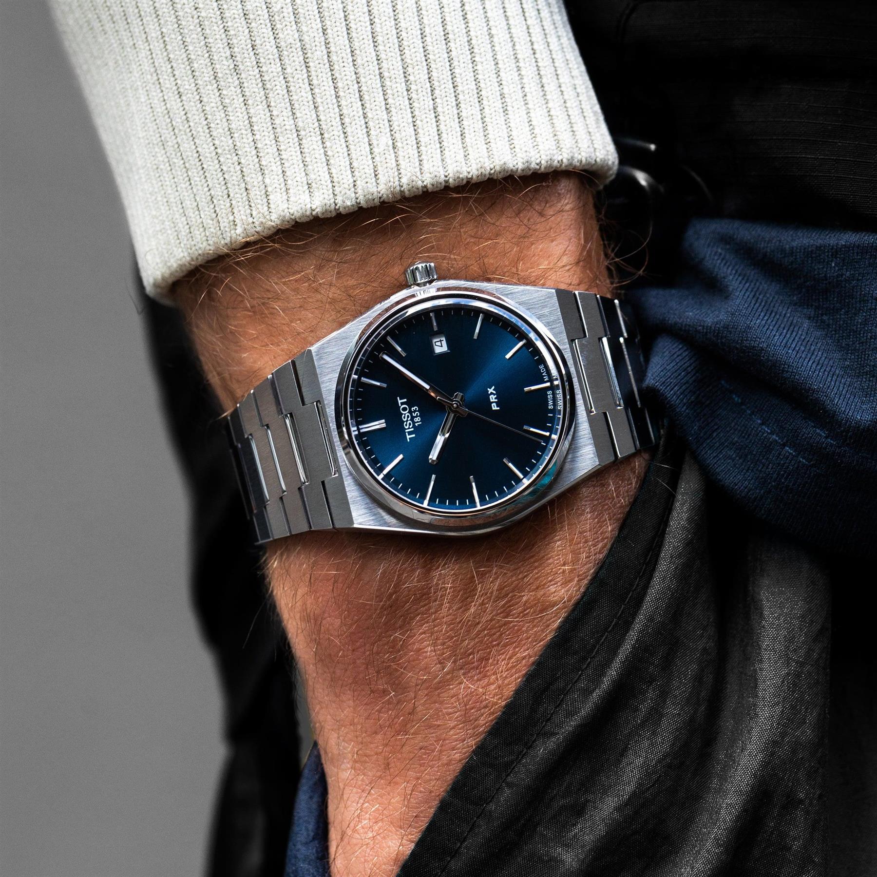  Shop Authentic Tissot T Classic PRX Blue Dial Silver Steel Strap Watch For Men - T137.410.11.041.00 - Luxxuri