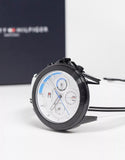  Shop Authentic Tommy Hilfiger Aiden Chronograph White Dial White Rubber Strap Watch For Men - 1791862 - Luxxuri