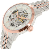  Shop Authentic Fossil Townsman Automatic Skeleton White Dial Two Tone Steel Strap Watch for Men - ME3075 - Luxxuri