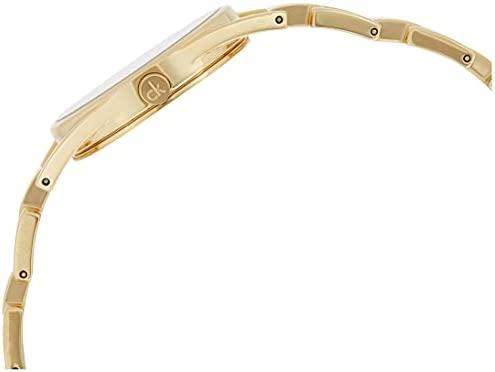  Shop Authentic Calvin Klein Dainty White Dial Gold Steel Strap Watch for Women - K7L23546 - Luxxuri