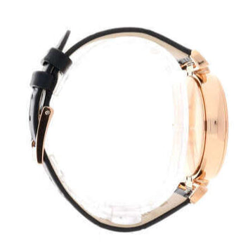 Swarovski Era Journey Chronograph Black Dial Black Leather Strap Watch for Women - 5295320