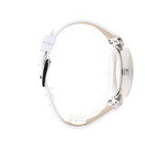  Shop Authentic Swarovski Era Journey Silver Dial White Leather Strap Watch for Women - 5295346 - Luxxuri