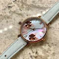 Fossil Jacqueline Multi Colored Dial Blue Leather Strap Watch for Women - ES4813