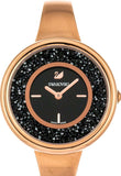  Shop Authentic Swarovski Crystalline Pure Black Dial Rose Gold Steel Strap Watch for Women - 5295334 - Luxxuri