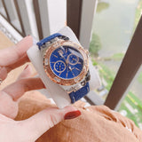  Shop Authentic Guess Limelight Quartz Analog Blue Dial Blue Denim Strap Watch For Women - W0775l10 - Luxxuri