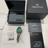  Shop Authentic Tag Heuer Aquaracer Green Dial Watch for Men - WAY201S.BA0927 - Luxxuri