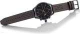  Shop Authentic Tommy Hilfiger Chase Quartz Black Dial Brown Leather Strap Watch for Men - 1791577 - Luxxuri