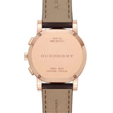  Shop Authentic Burberry The City Grey Dial Brown Leather Strap Unisex Watch - BU9755 - Luxxuri