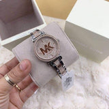  Shop Authentic Michael Kors Sofie Crystals Glitz Rose Gold Dial Two Tone Steel Strap Watch For Women - MK4446 - Luxxuri