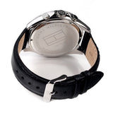  Shop Authentic Tommy Hilfiger Luke Quartz Black Dial Black Leather Strap Watch for Men - 1791117 - Luxxuri