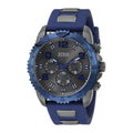  Shop Authentic Guess Velocity Blue Dial Blue Rubber Strap Watch for Men - W0599G2 - Luxxuri