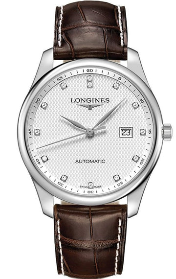  Shop Authentic Longines Master Collection Automatic 40mm White Dial Brown Leather Strap Watch for Men - L2.793.4.77.3 - Luxxuri