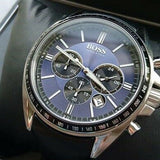  Shop Authentic Hugo Boss Driver Sport Chronograph Blue Dial Black Leather Strap Watch for Men - 1513077 - Luxxuri