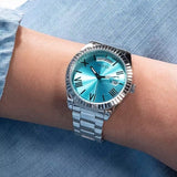  Shop Authentic Guess Luna Quartz Blue Dial Silver Steel Strap Watch For Women - GW0308L4 - Luxxuri