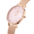  Shop Authentic Daniel Wellington Petite Melrose Mother of Pearl Pink Dial Pink Mesh Strap Watch For Women - DW00100513 - Luxxuri