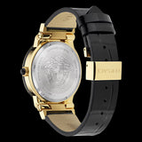  Shop Authentic Versace Greca Moonphase Analog Black Dial Black Leather Strap Watch For Men - VE7G00123 - Luxxuri