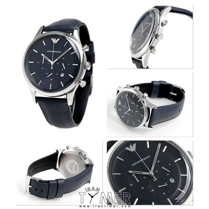  Shop Authentic Emporio Armani Lambda Chronograph Blue Dial Blue Leather Strap Watch For Men - AR11018 - Luxxuri