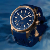  Shop Authentic Maurice Lacroix Pontos Divers Limited Edition Blue Dial Blue Leather Strap Watch For Men - PT6248-BRZ0B-430-4 - Luxxuri