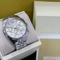  Shop Authentic Michael Kors Lexington Silver Dial Silver Steel Strap Watch for Men - MK8405 - Luxxuri
