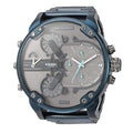 Shop Authentic Diesel Daddy 2.0 Chronograph Quartz Grey Dial Blue Steel Strap Watch For Men - DZ7414 - Luxxuri