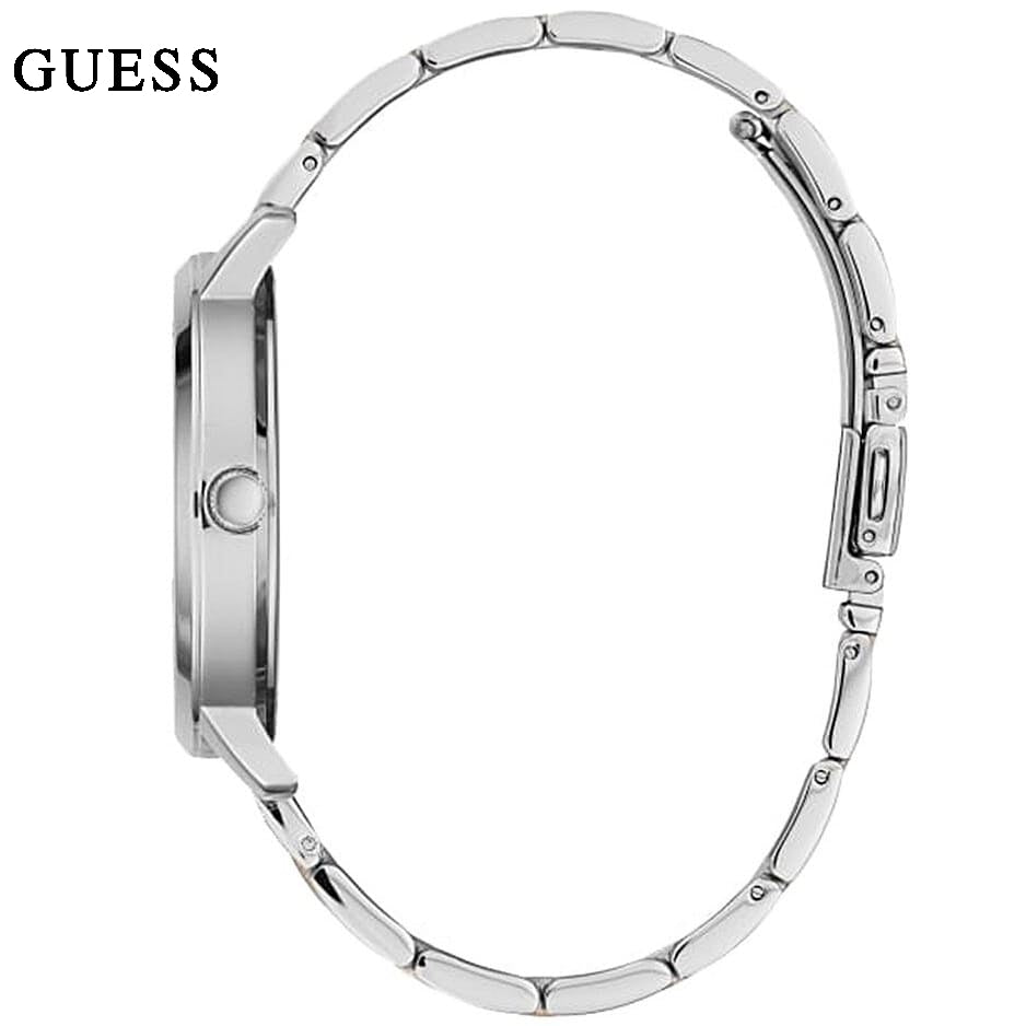 Guess Montauk Silver Dial Two Tone Steel Strap Watch For Women - W0933L6