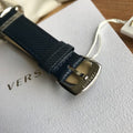  Shop Authentic Versace Manifesto Quartz Blue Dial Blue Leather Strap Watch For Men - VBQ01017 - Luxxuri