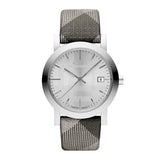  Shop Authentic Burberry The City Silver Dial Multicolored Leather Strap Watch for Women - BU1873 - Luxxuri