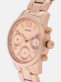 Shop Authentic Guess Mini Sunrise Chronograph Quartz Rose Gold Dial Rose Gold Steel Strap Watch For Women - W0448L3 - Luxxuri