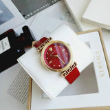  Shop Authentic Versace Greca Meander Red Dial Red Leather Strap Watch for Women - VELW00320 - Luxxuri