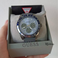  Shop Authentic Guess Odyssey Blue Dial Grey Rubber Strap Watch For Men - W1108G6 - Luxxuri