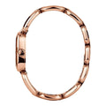 Gucci G Ladies Diamonds Black Dial Rose Gold Steel Strap Watch For Women - YA125512