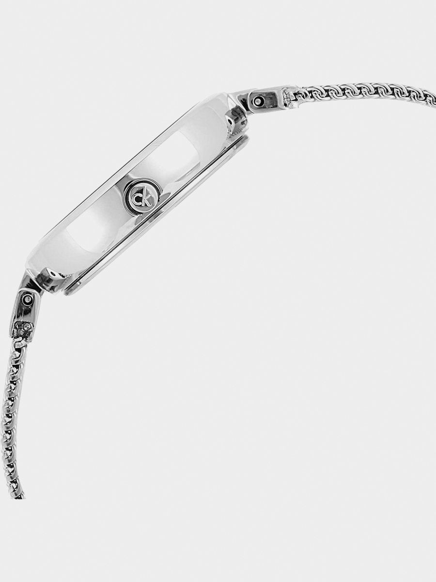  Shop Authentic Calvin Klein Authentic Black Dial Silver Mesh Bracelet Watch for Women - K8G23121 - Luxxuri