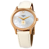  Shop Authentic Tissot T Lady Bella Ora Mother of Pearl Dial Cream Leather Strap Watch for Women - T103.310.36.111.00 - Luxxuri