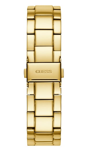 Shop Authentic Guess Solar Chronograph Diamonds White Dial Gold Steel Strap Watch for Women - W1069L2 - Luxxuri