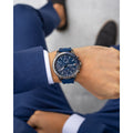  Shop Authentic Tommy Hilfiger Bank Blue Dial Blue Rubber Strap Watch for Men - 1791721 - Luxxuri