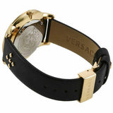  Shop Authentic Versace Audrey Quartz Black Dial Black Leather Strap Watch for Women - VELR00319 - Luxxuri