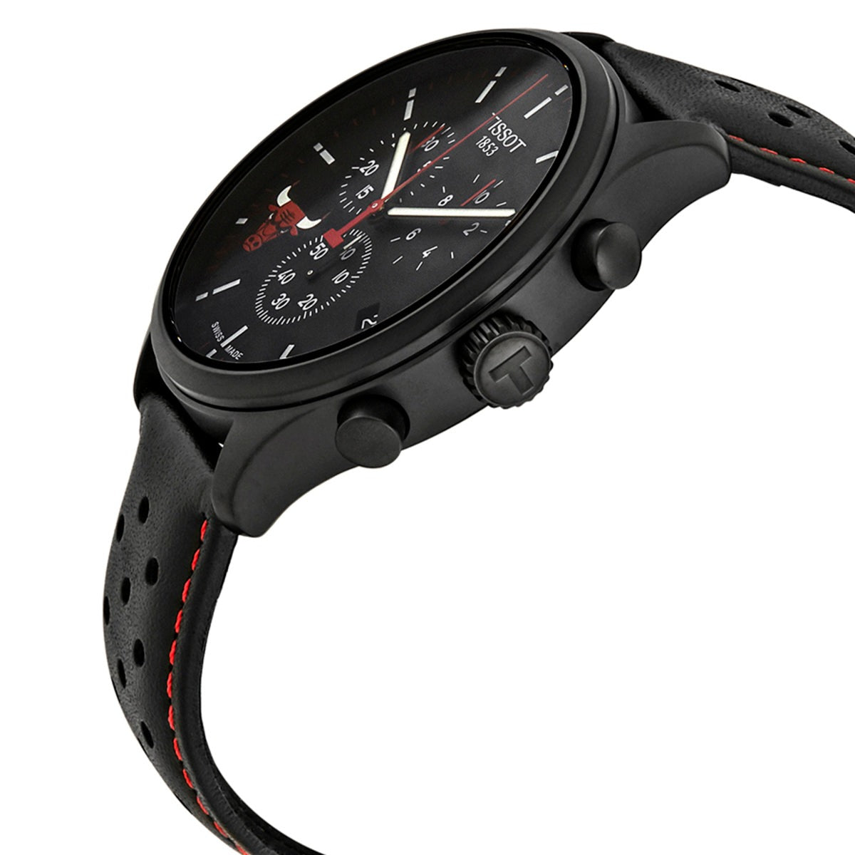  Shop Authentic Tissot T Sport Chrono XL NBA Teams Special Chicago Bulls Edition Black Dial Black Leather Strap Watch for Men - T116.617.36.051.00 - Luxxuri