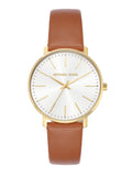  Shop Authentic Michael Kors Pyper Quartz Silver Dial Brown Leather Watch For Women - MK2740 - Luxxuri