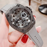  Shop Authentic Guess Legacy Grey Dial Grey Silicone Strap Watch For Men - W1048G1 - Luxxuri