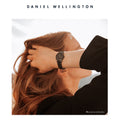  Shop Authentic Daniel Wellington Iconic Link Ceramic Black Dial Black Steel Strap Watch For Women - DW00100414 - Luxxuri