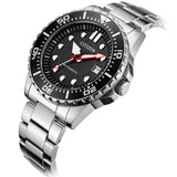  Shop Authentic Citizen Mechanical Black Dial Silver Steel Strap Watch For Men - NJ0120-81E - Luxxuri