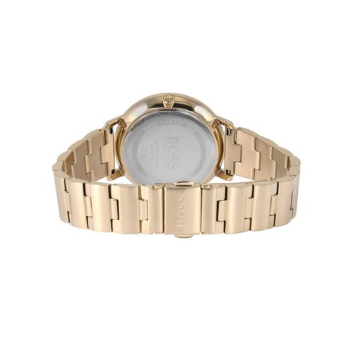  Shop Authentic Hugo Boss Prima Gold Dial Gold Steel Strap Watch for Women - 1502572 - Luxxuri
