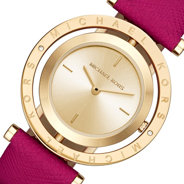  Shop Authentic Michael Kors Averi Gold Dial Pink Leather Strap Watch for Women - MK2525 - Luxxuri