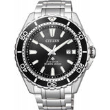 Shop Authentic Citizen Promaster Diver Chronograph Black Dial Silver Steel Strap Watch For Men - BN0190-82E - Luxxuri