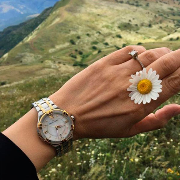  Shop Authentic Maurice Lacroix Aikon Mother of Pearl Dial Two Tone Steel Strap Watch for Women - A11006-PVY13-171-1 - Luxxuri