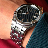  Shop Authentic Maurice Lacroix Aikon Venturer Black Dial Silver Steel Strap Watch for Men - AI1008-SS002-331-1 - Luxxuri
